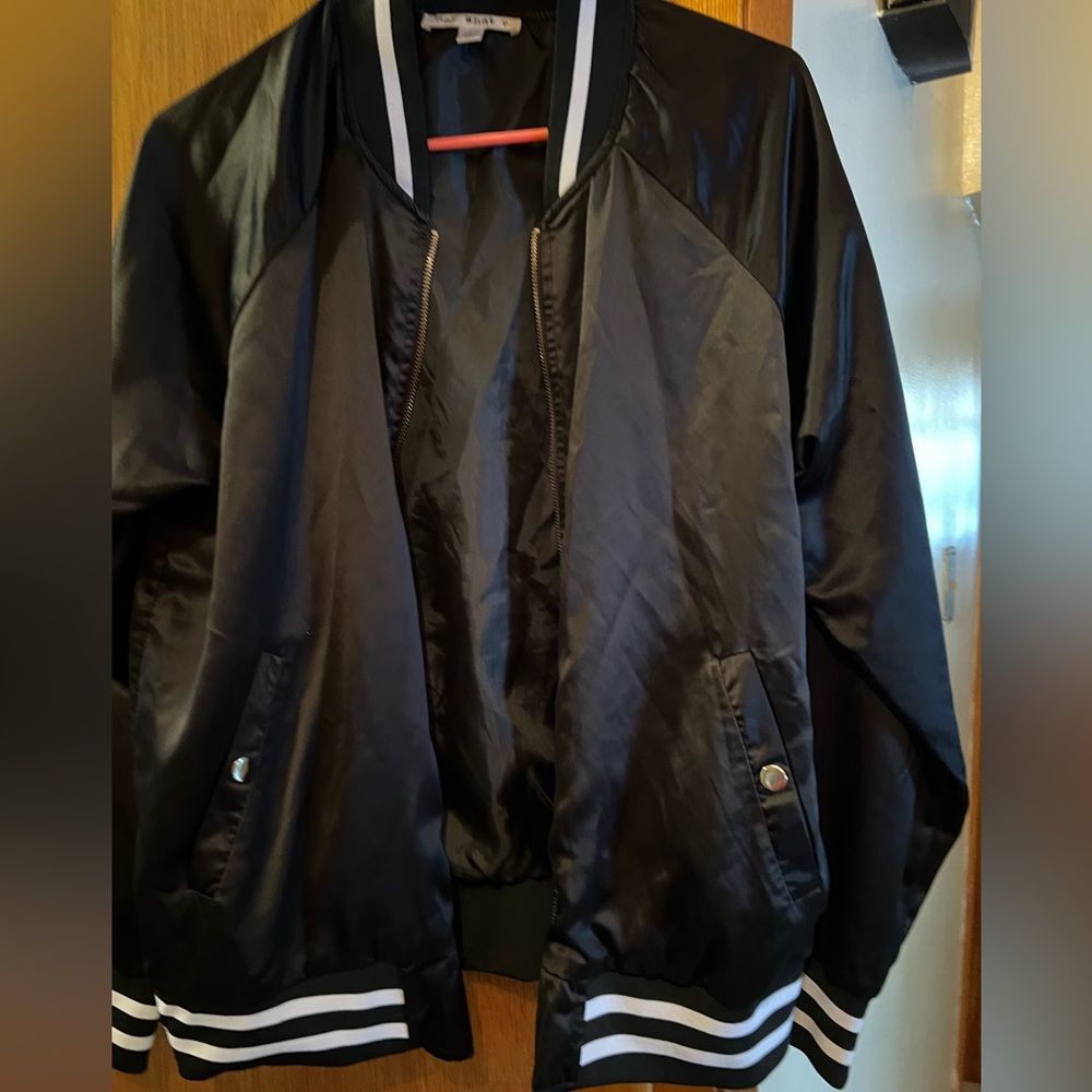 Say What? Black Bomber Jacket